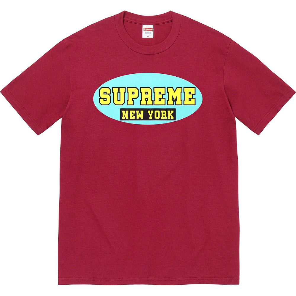 SUPREME NEW YORK TEE CARDINAL