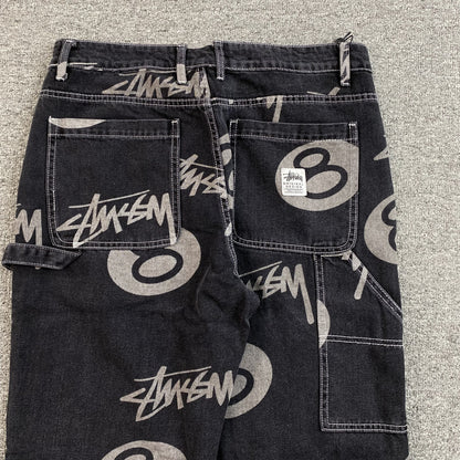 Jean Stussy 8 Ball Negro