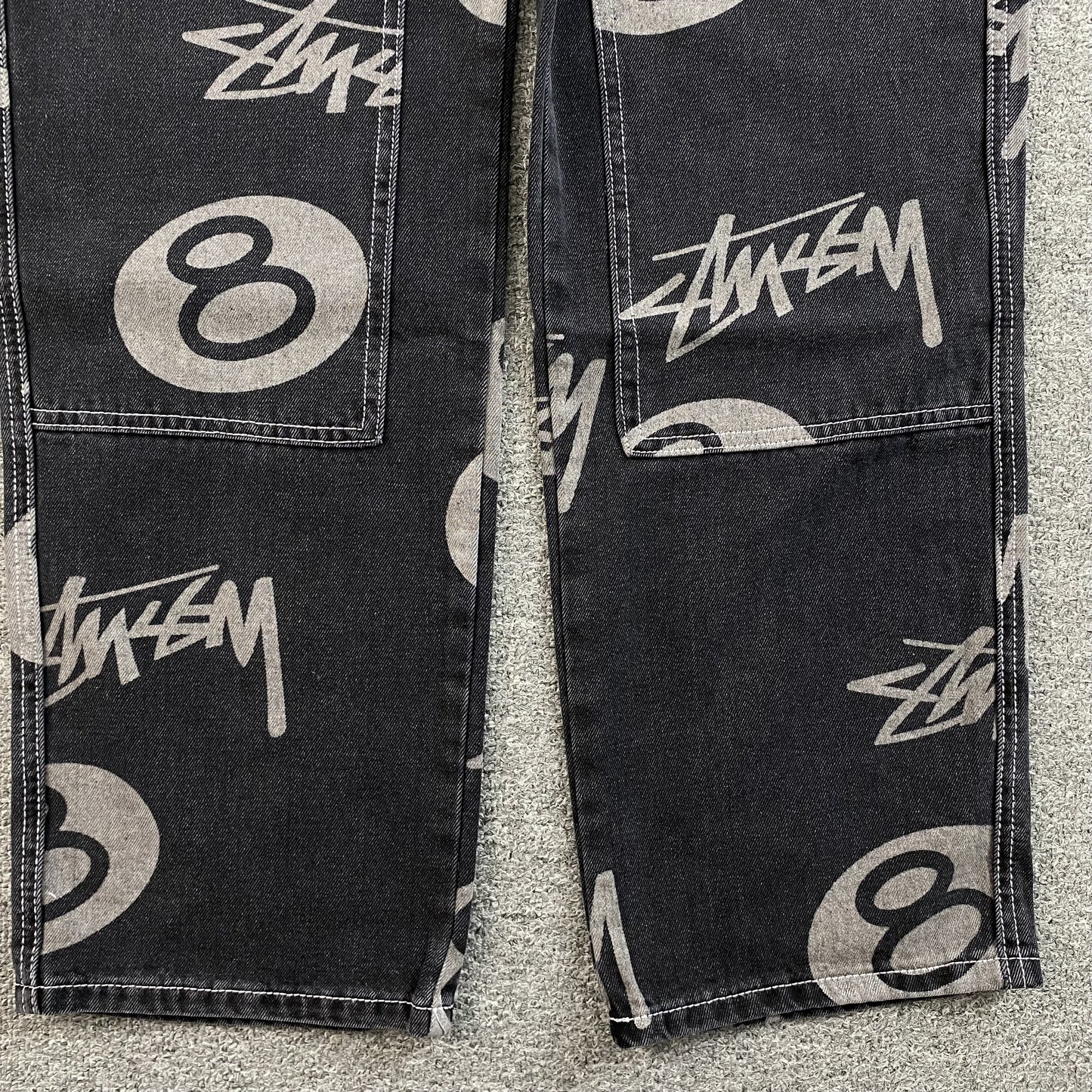 Jean Stussy 8 Ball Negro