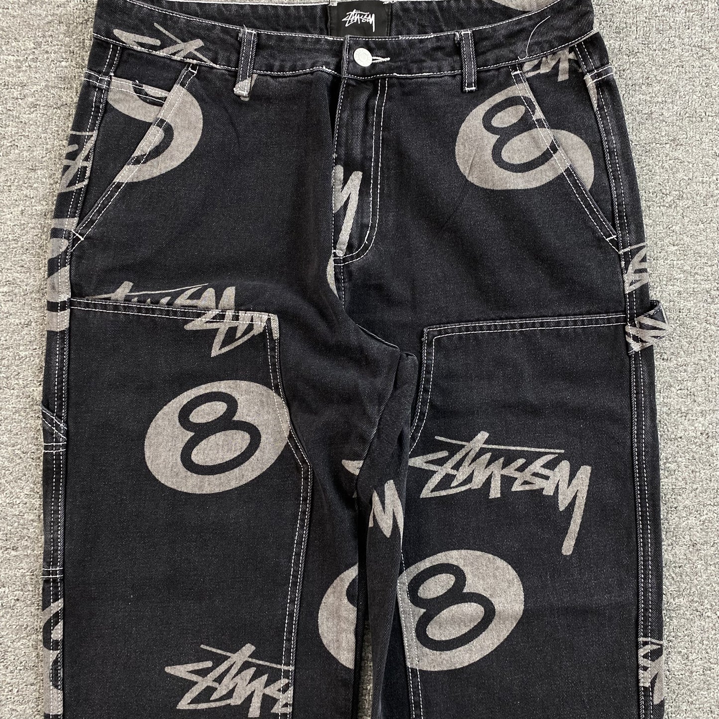 Jean Stussy 8 Ball Negro