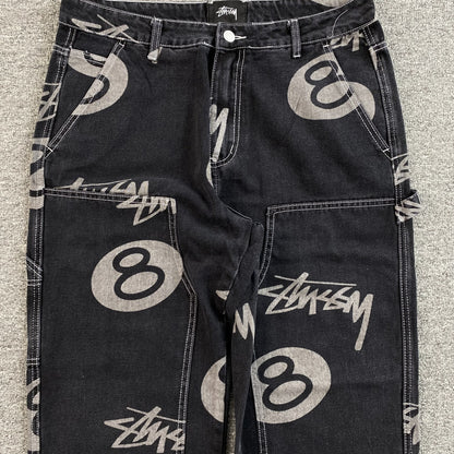Jean Stussy 8 Ball Negro