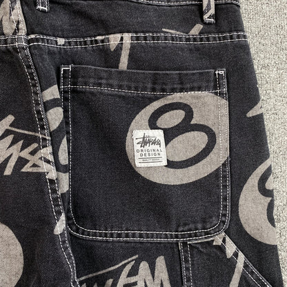Jean Stussy 8 Ball Negro