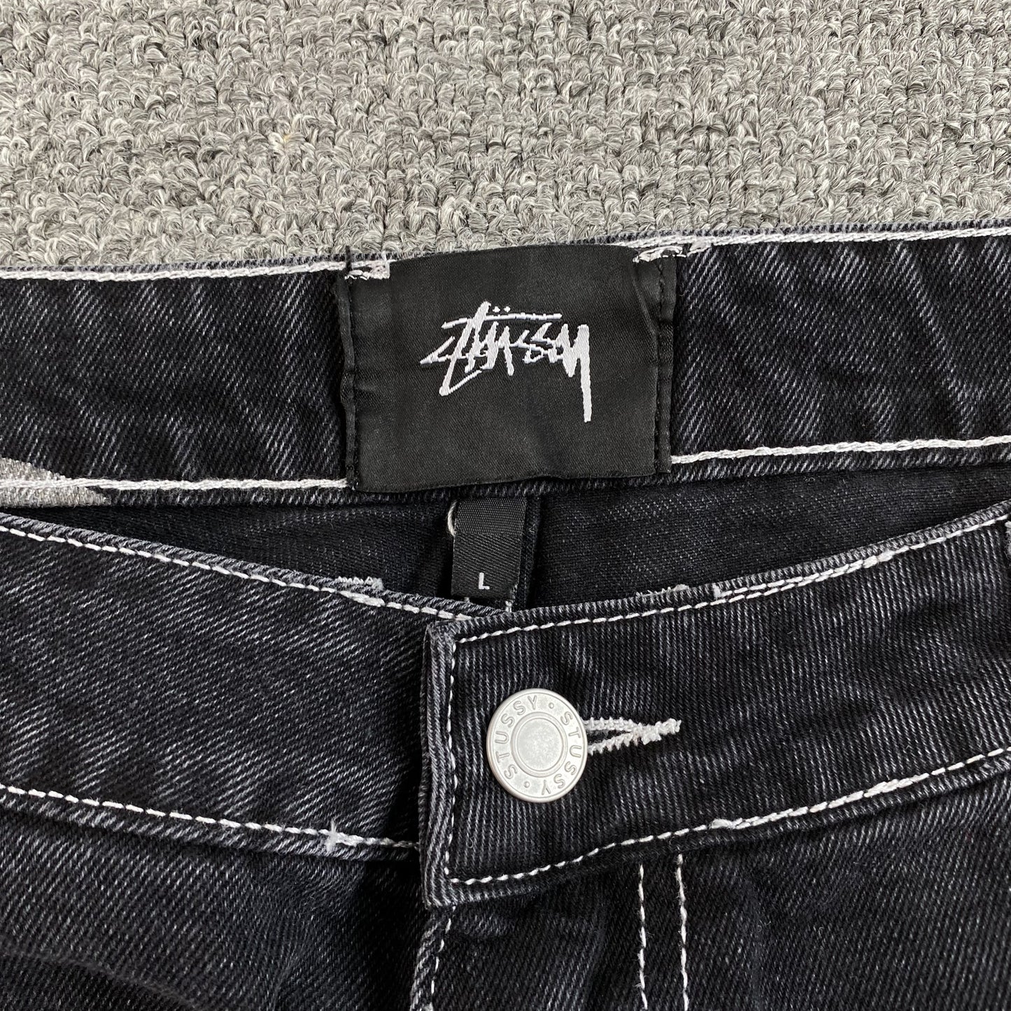 Jean Stussy 8 Ball Negro
