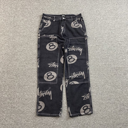 Jean Stussy 8 Ball Negro