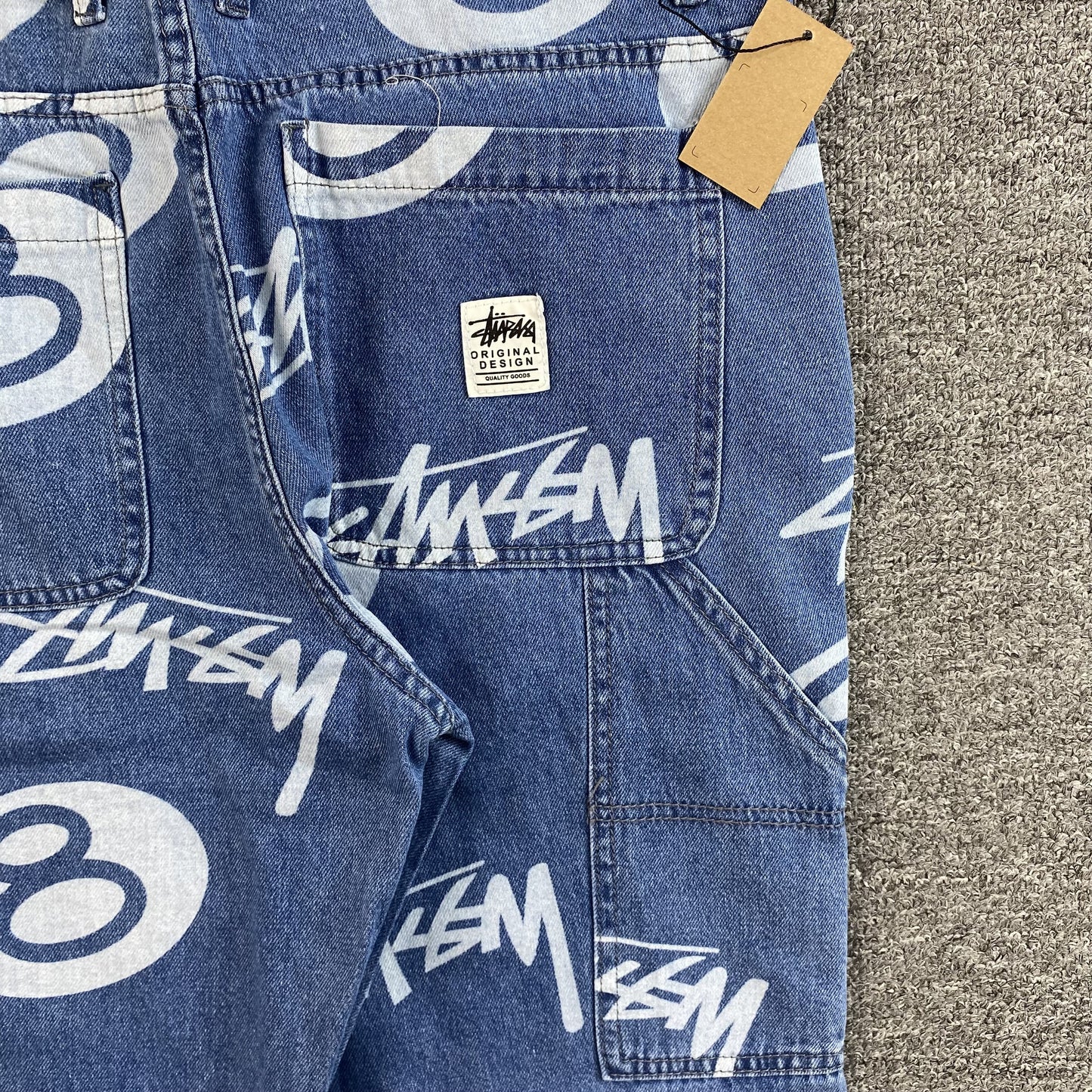 Jean Stussy 8 Ball Azul