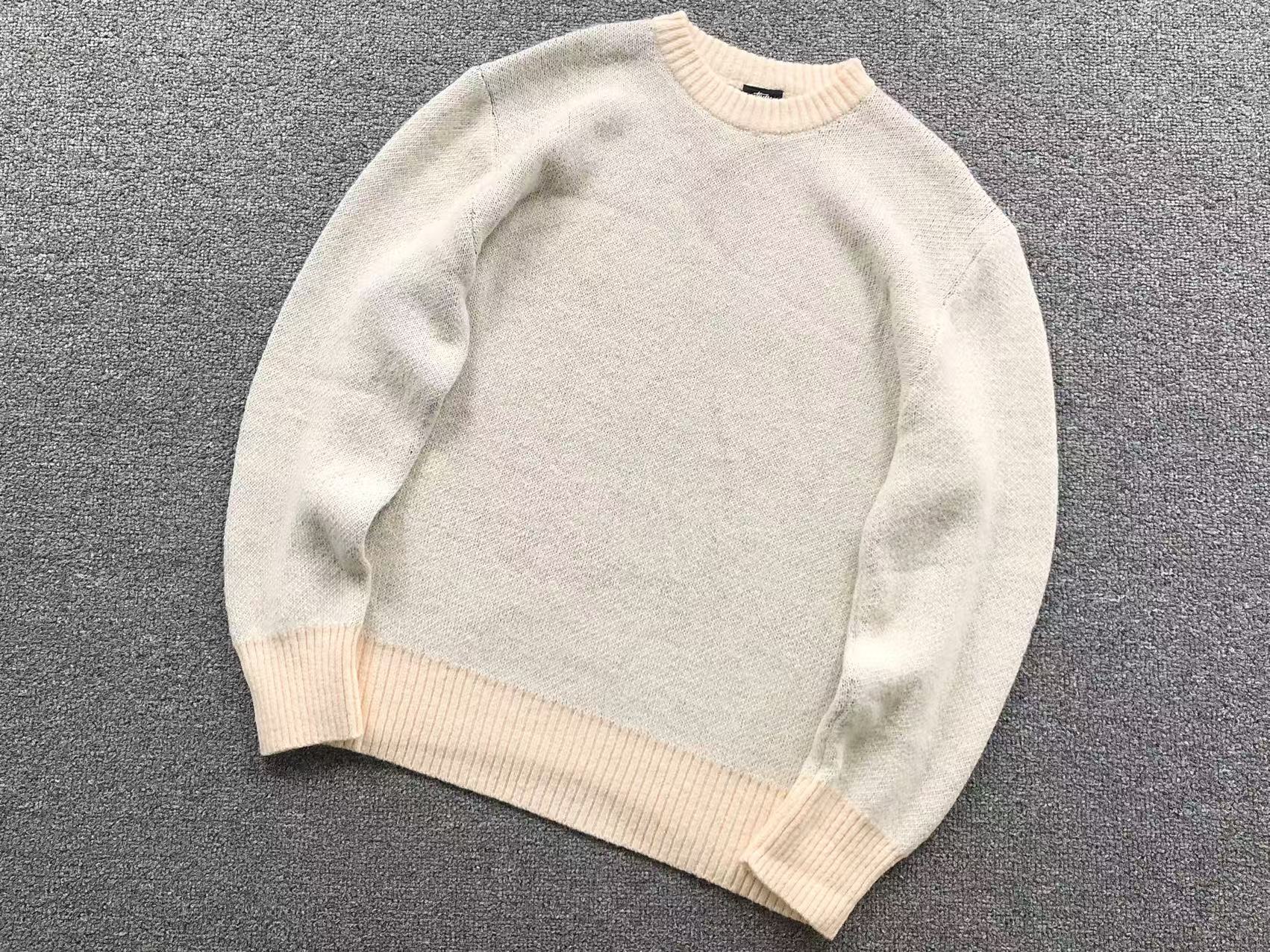 Sweater Stussy 8 Ball Knit Crema - Drip Store Argentina