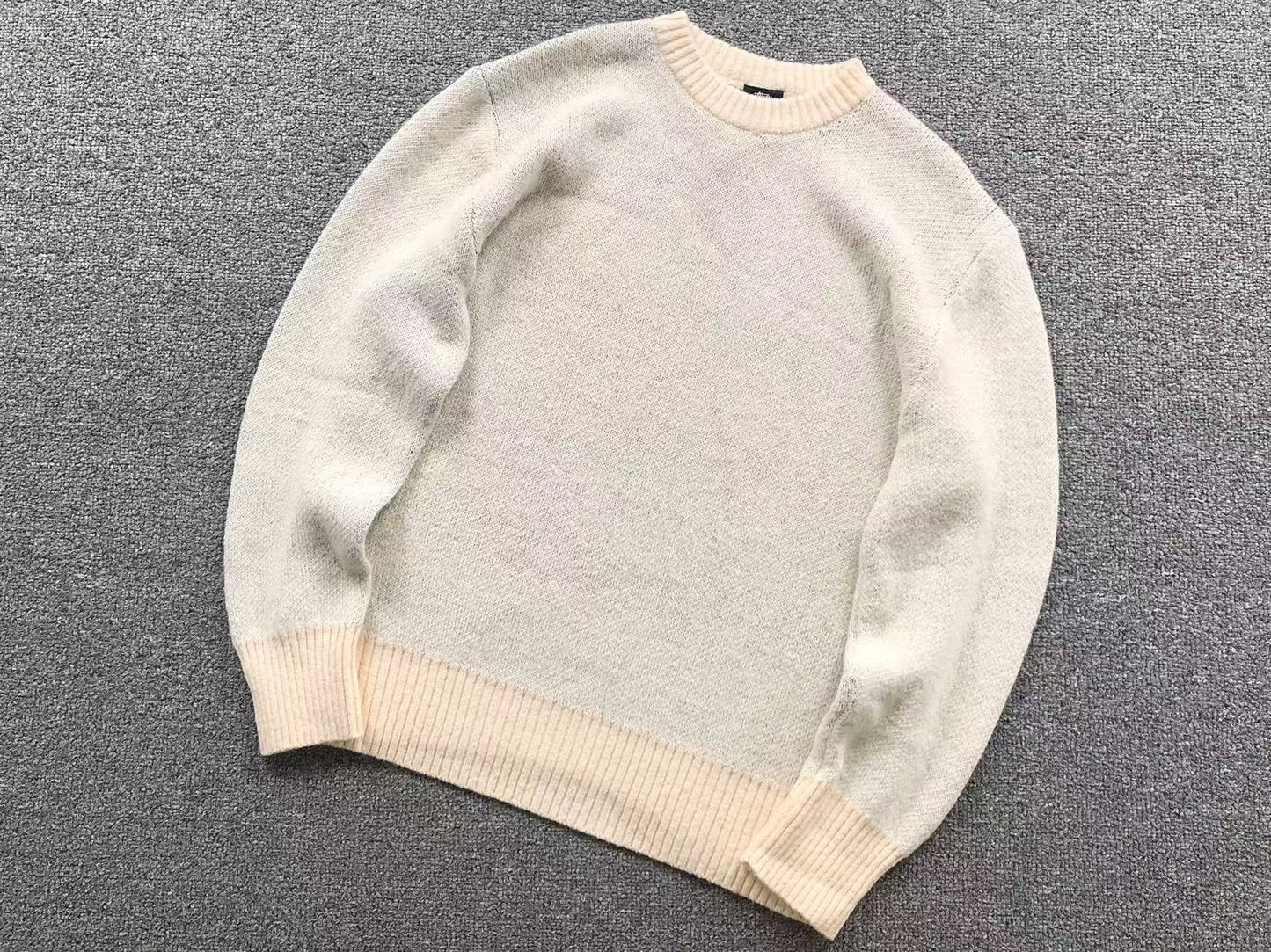 Sweater Stussy 8 Ball Knit Crema
