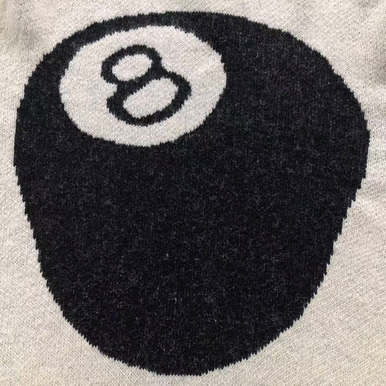 Sweater Stussy 8 Ball Knit Crema