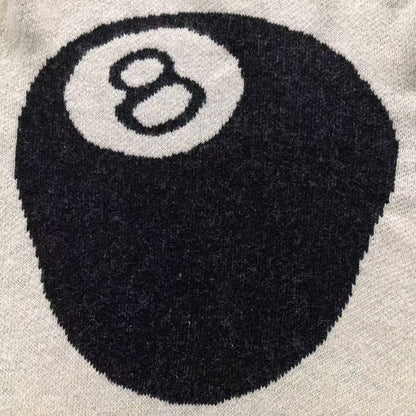 Sweater Stussy 8 Ball Knit Crema