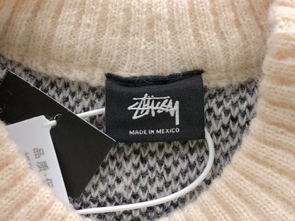 Sweater Stussy 8 Ball Knit Crema