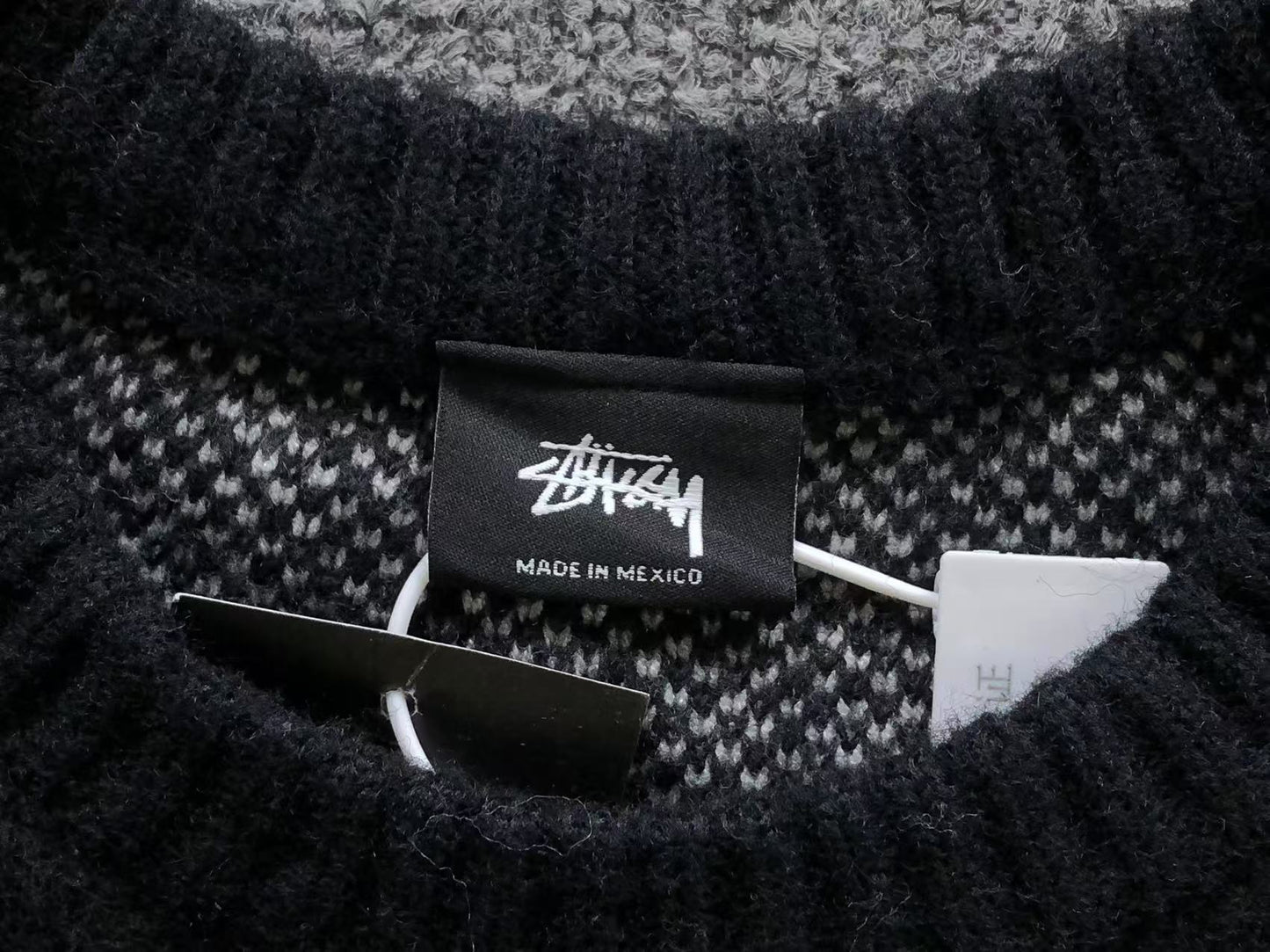 Sweater Stussy Dice Mohair Knit Negro