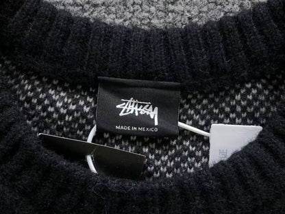 Sweater Stussy Dice Mohair Knit Negro