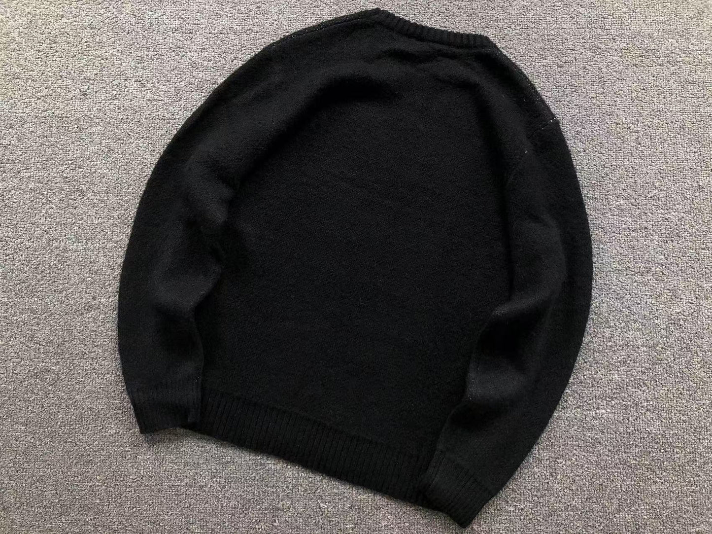 Sweater Stussy Dice Mohair Knit Negro