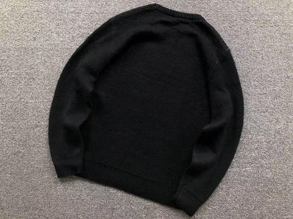 Sweater Stussy Dice Mohair Knit Negro