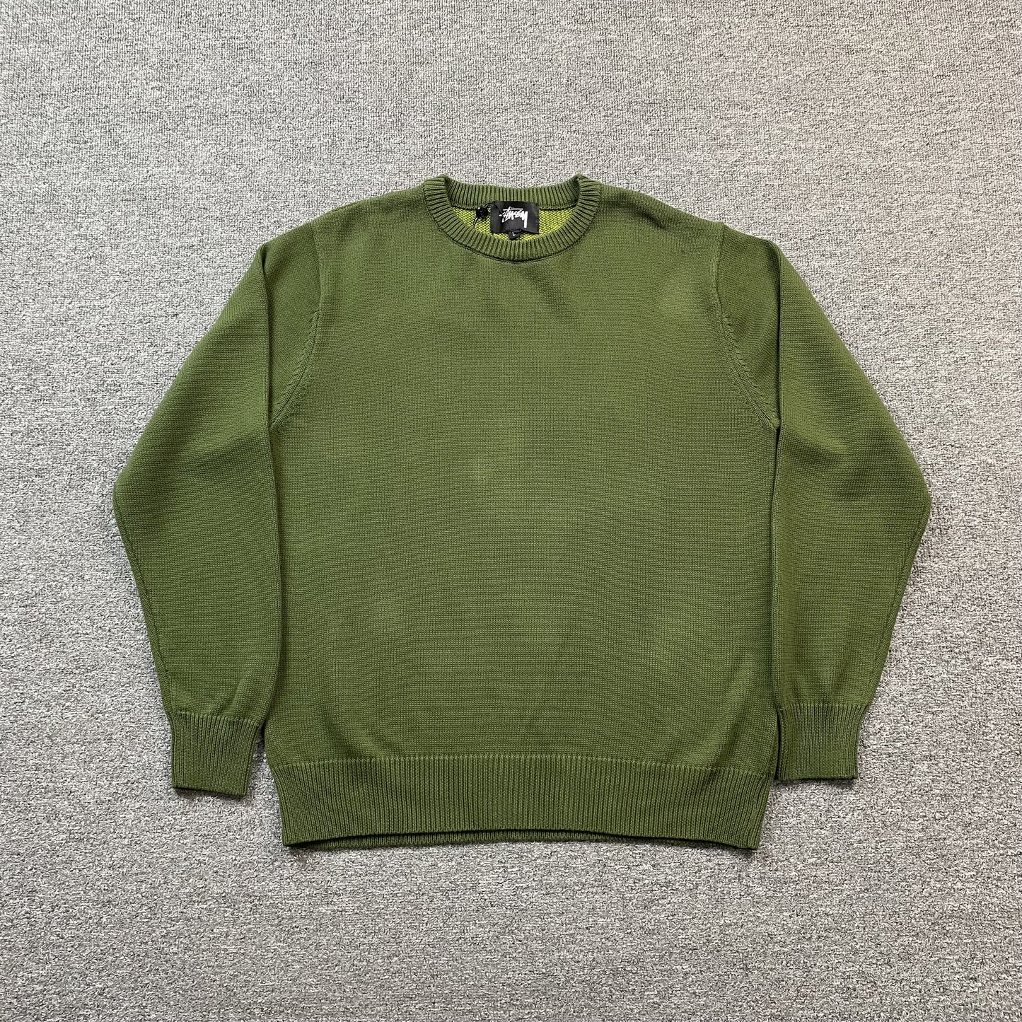 stussy-laguna-icon-sweater-dark-green-2-Drip Store Argentina