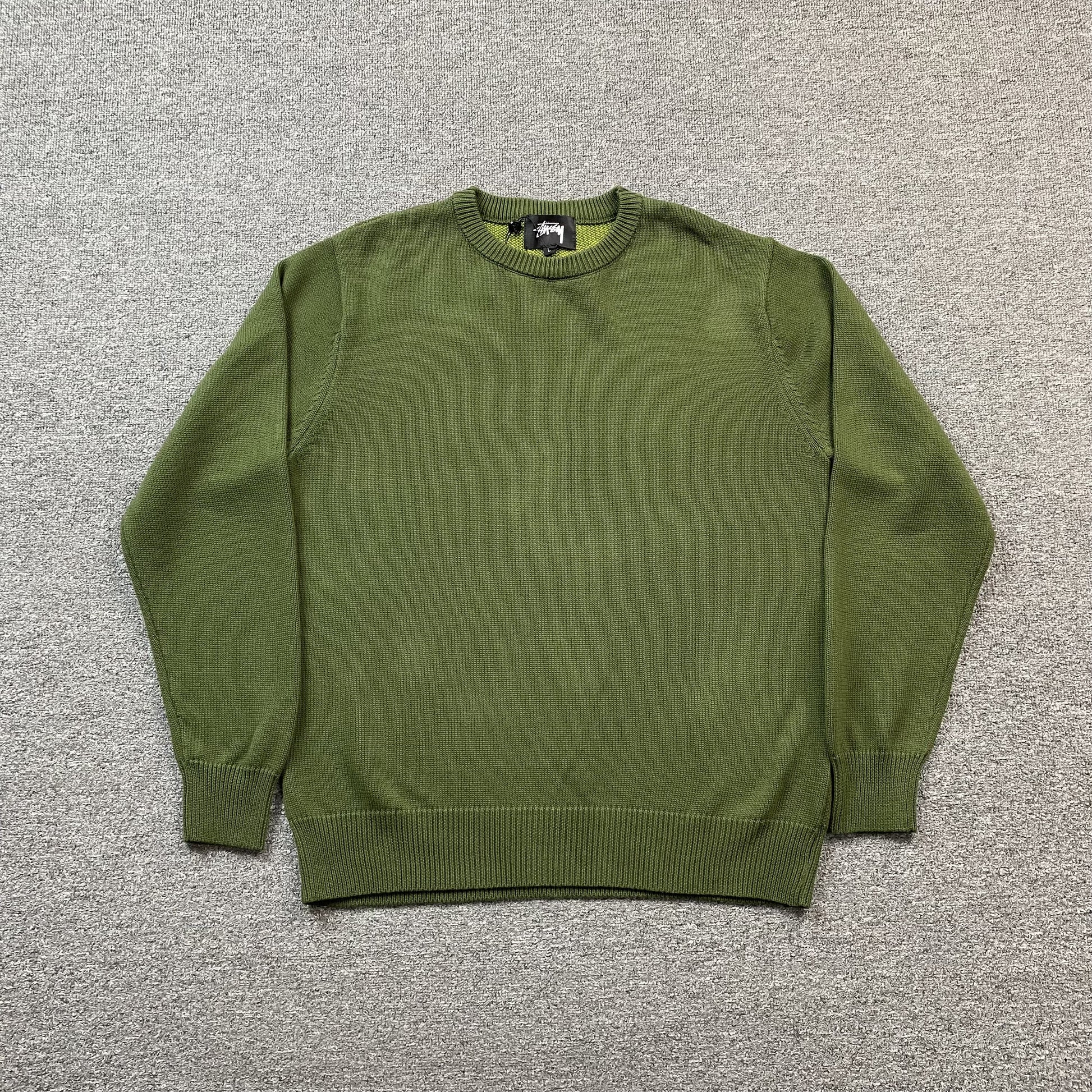 stussy-laguna-icon-sweater-dark-green-2-Drip Store Argentina