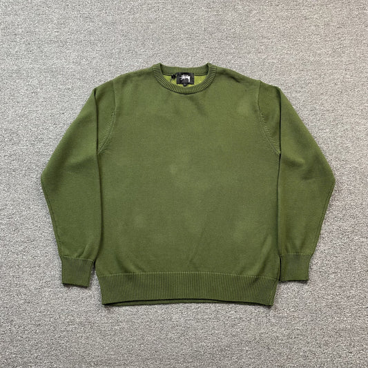 stussy-laguna-icon-sweater-dark-green-2-Drip Store Argentina