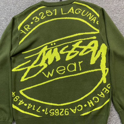 stussy-laguna-icon-sweater-dark-green-3-Drip Store Argentina