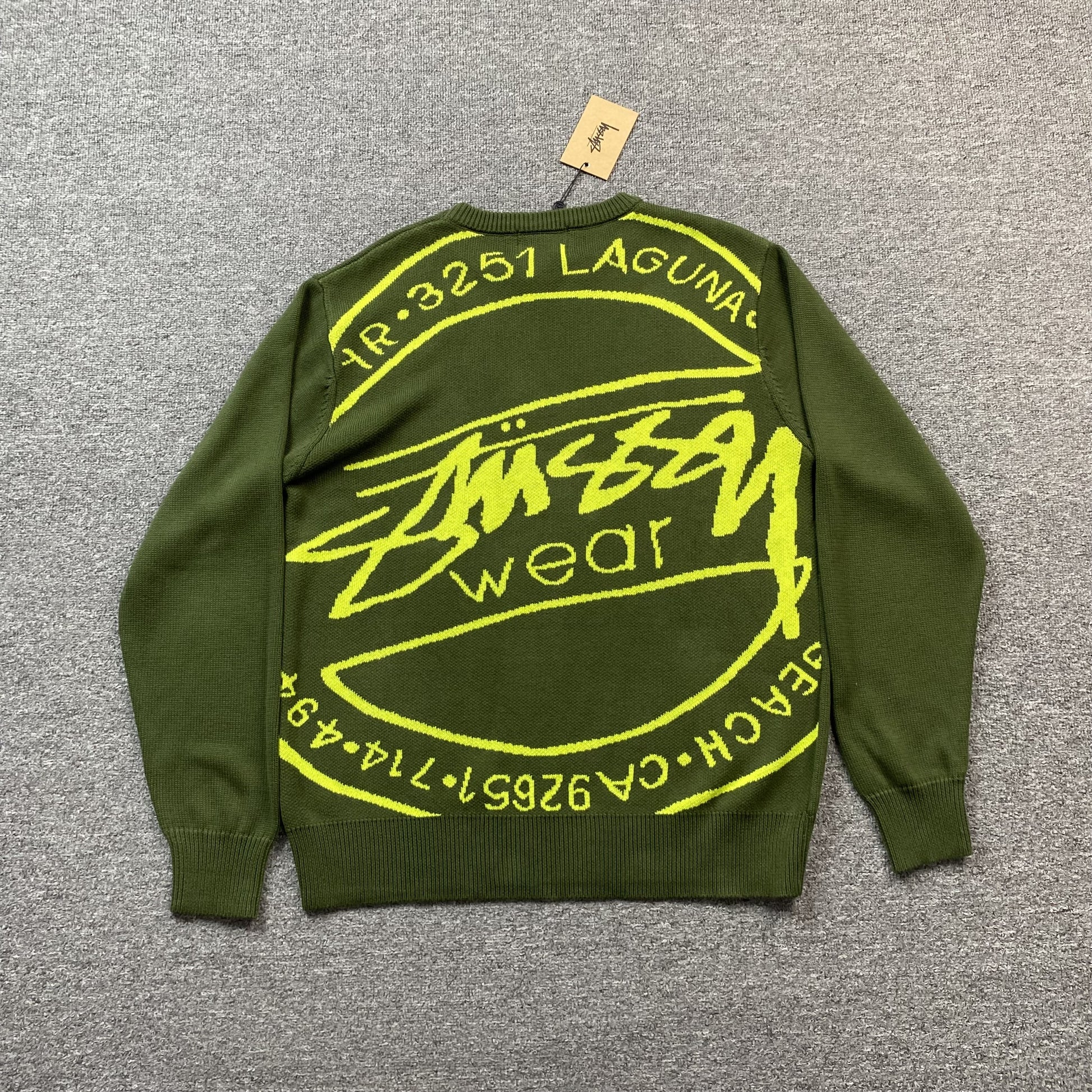stussy-laguna-icon-sweater-dark-green-Drip Store Argentina