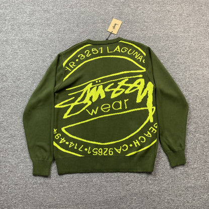 stussy-laguna-icon-sweater-dark-green-Drip Store Argentina