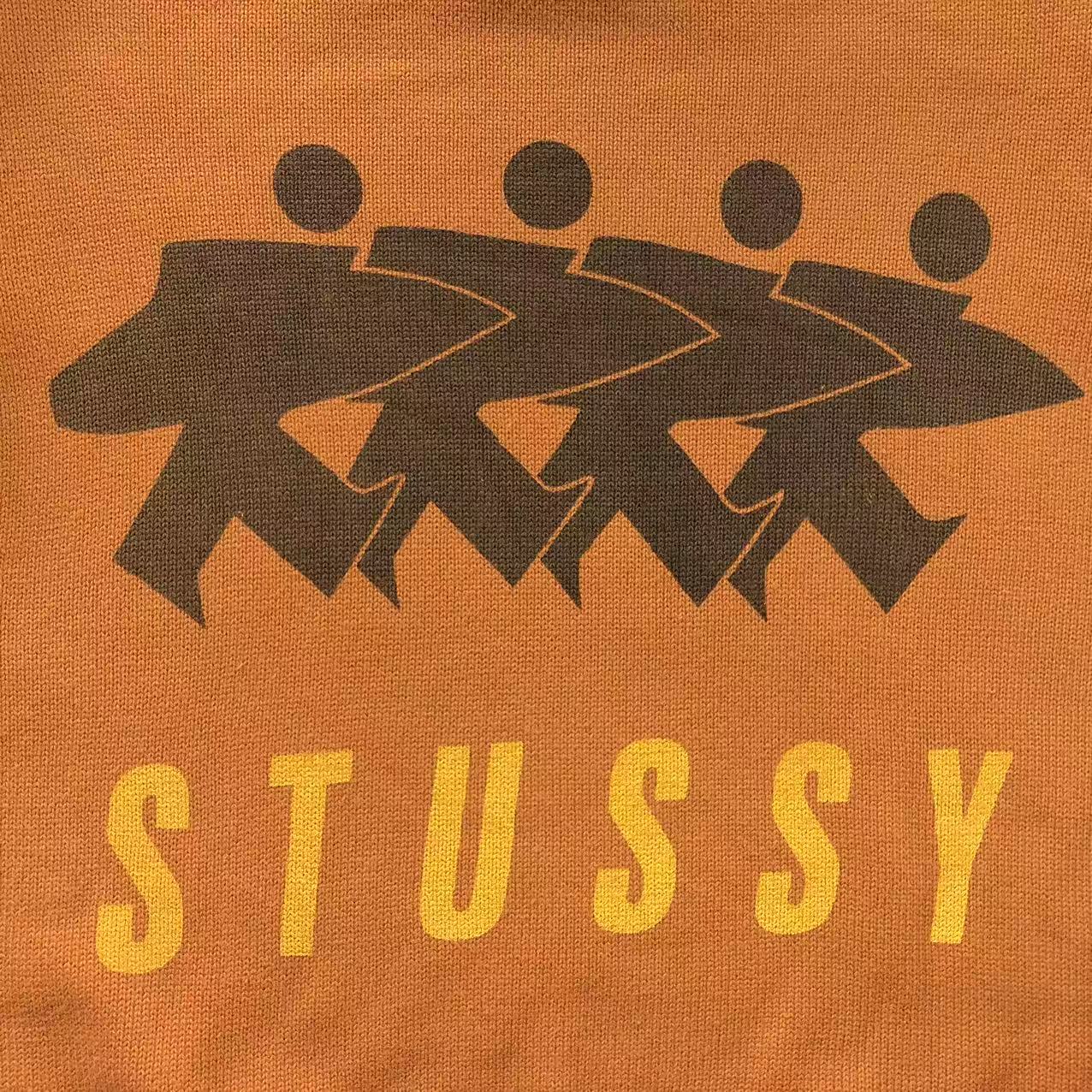 Sweater Stussy Surfman Icon Knit Marrón