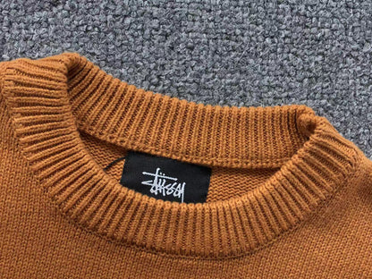 Sweater Stussy Surfman Icon Knit Marrón