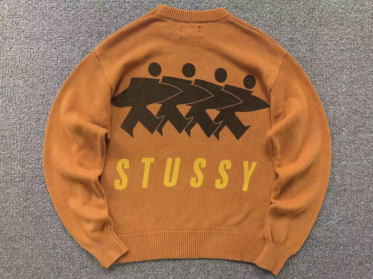 Sweater Stussy Surfman Icon Knit Marrón