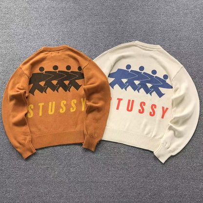 Sweater Stussy Surfman Icon Knit Ivory