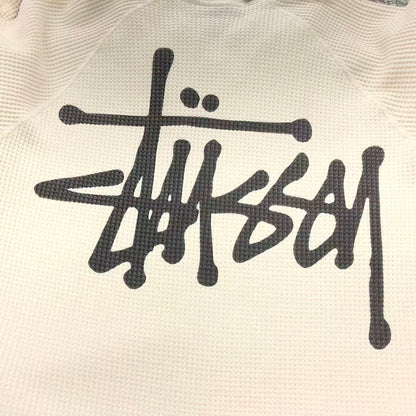 Remera Stussy Thermal Raglan Crema