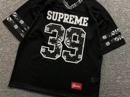 Camiseta Supreme Bandana Jersey Negra