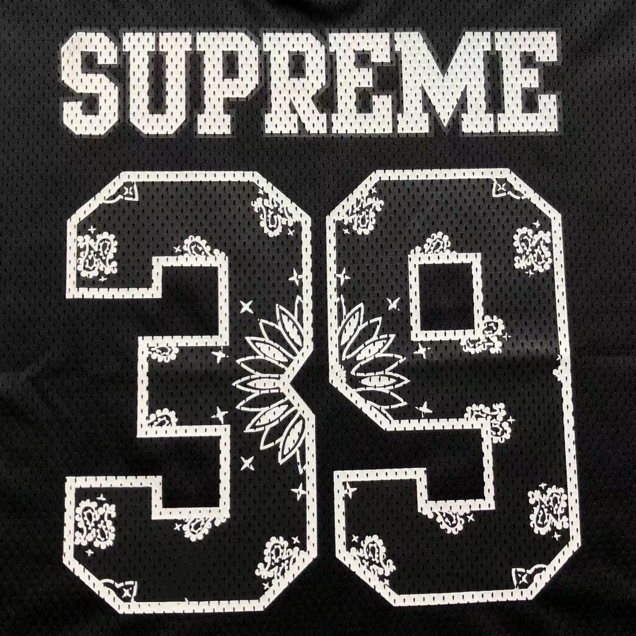 Camiseta Supreme Bandana Jersey Negra
