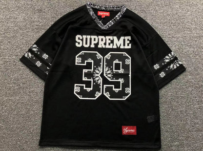 Camiseta Supreme Bandana Jersey Negra