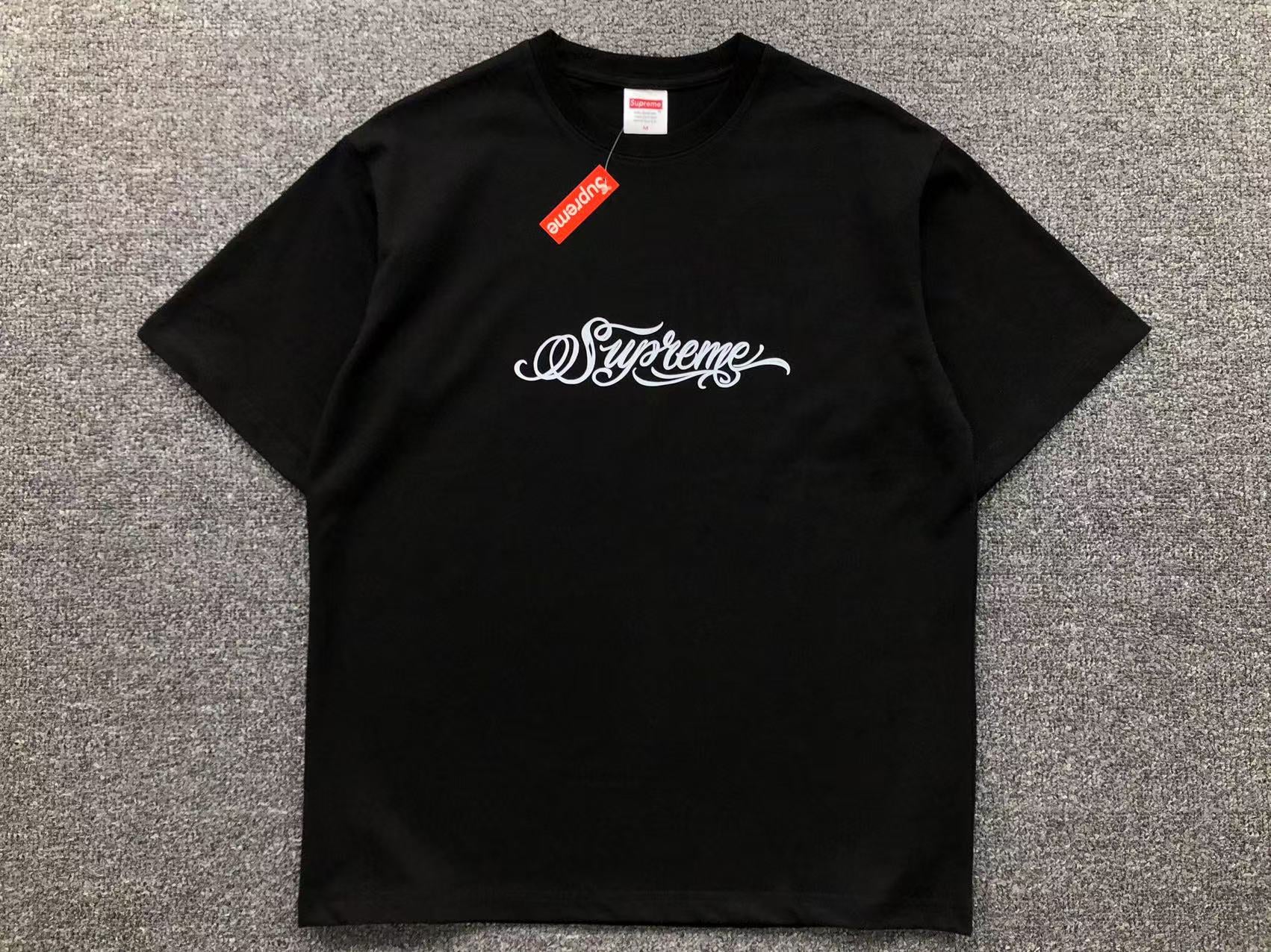 supreme-black-script-tee-black-Drip Store Argentina