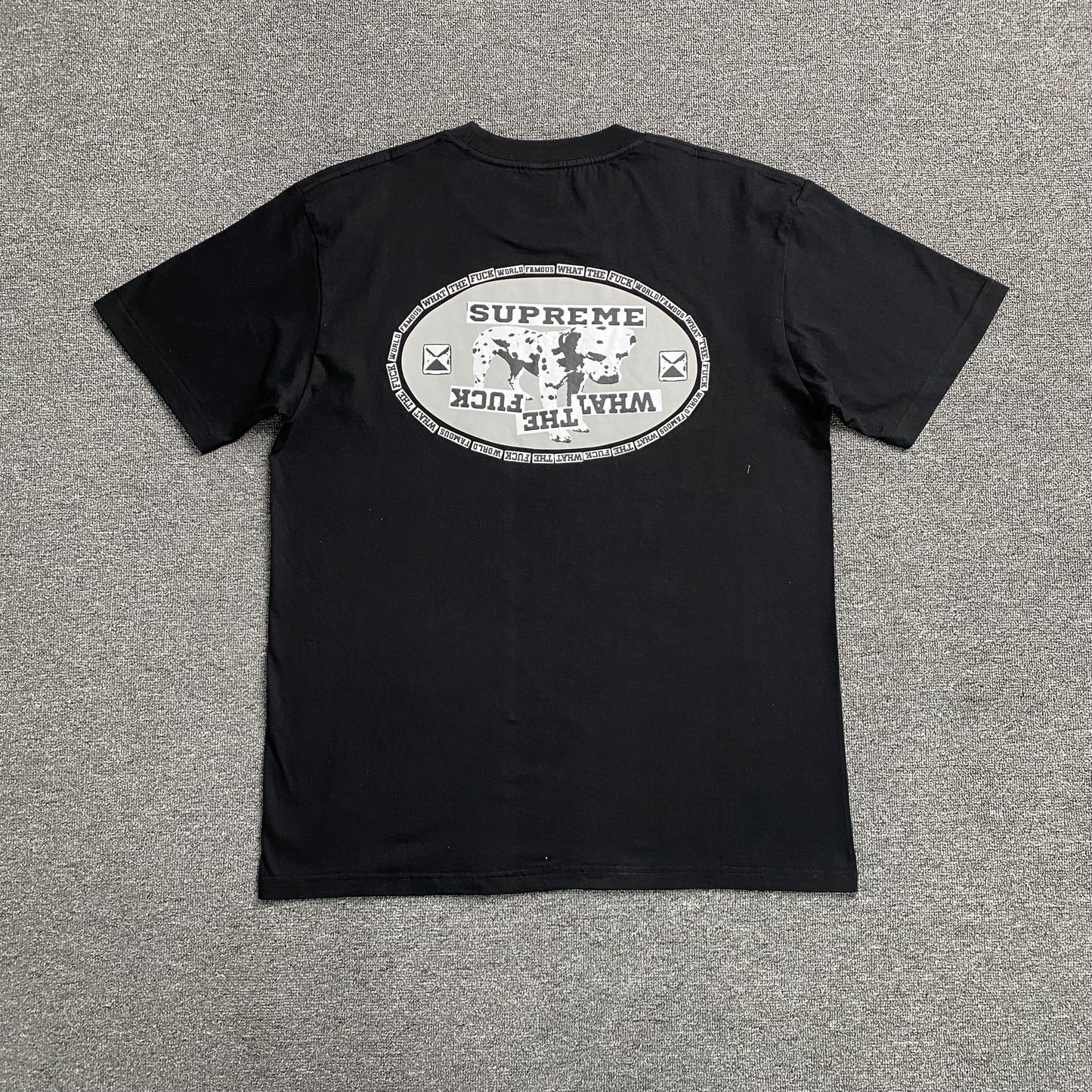 Remera Supreme Dalmatian Negra