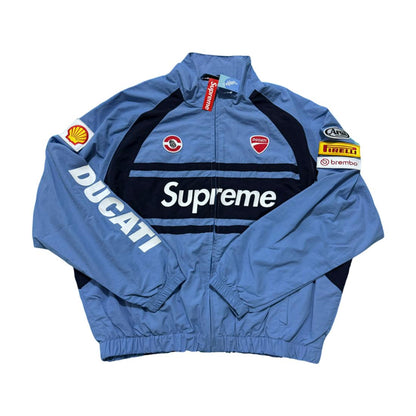 Campera Supreme Ducati Track Celeste