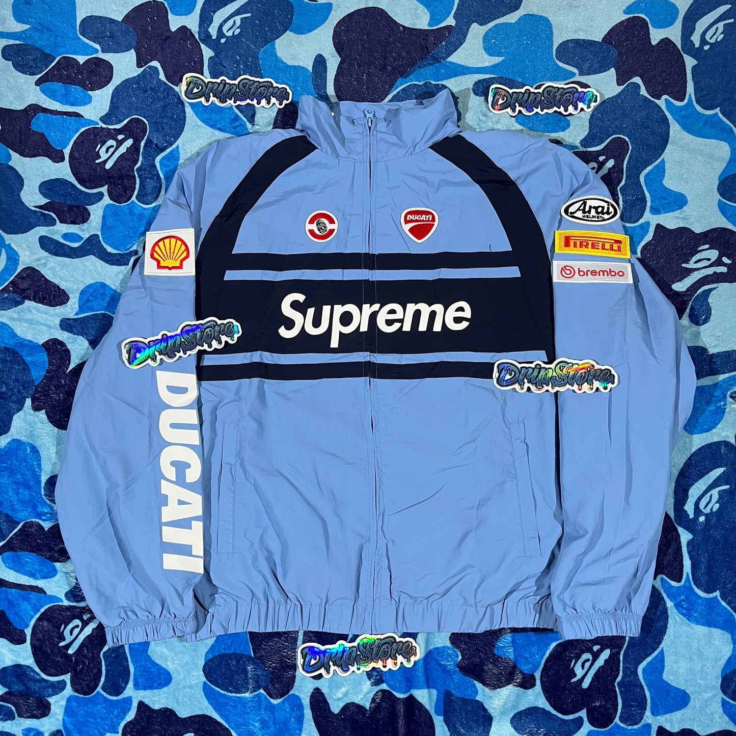 Conjunto Supreme Ducati Celeste