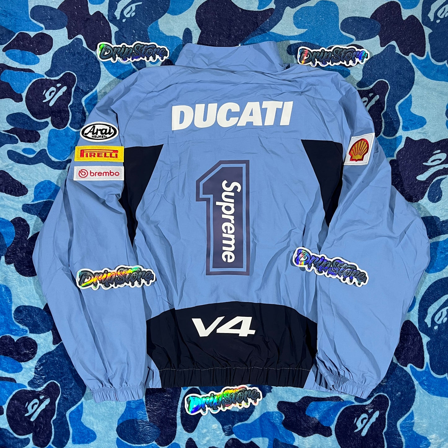 Conjunto Supreme Ducati Celeste