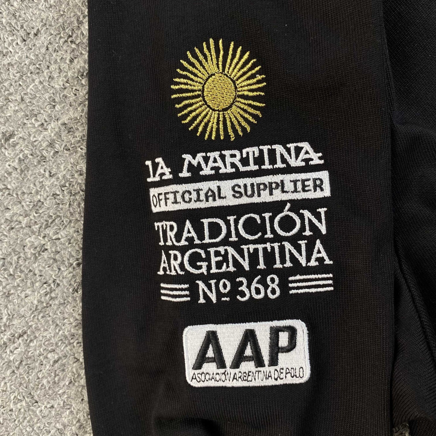 Remera Supreme La Martina Rugby Negra