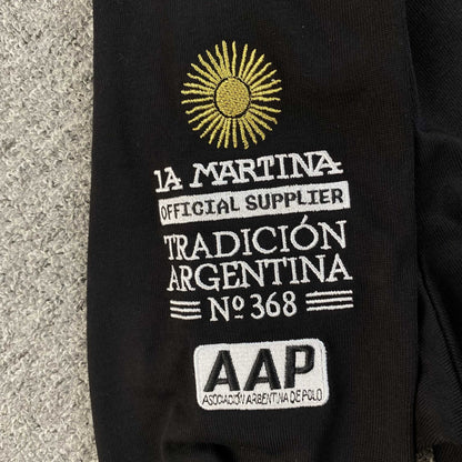 Remera Supreme La Martina Rugby Negra