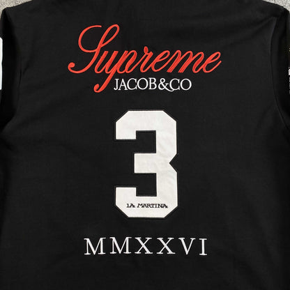 Remera Supreme La Martina Rugby Negra