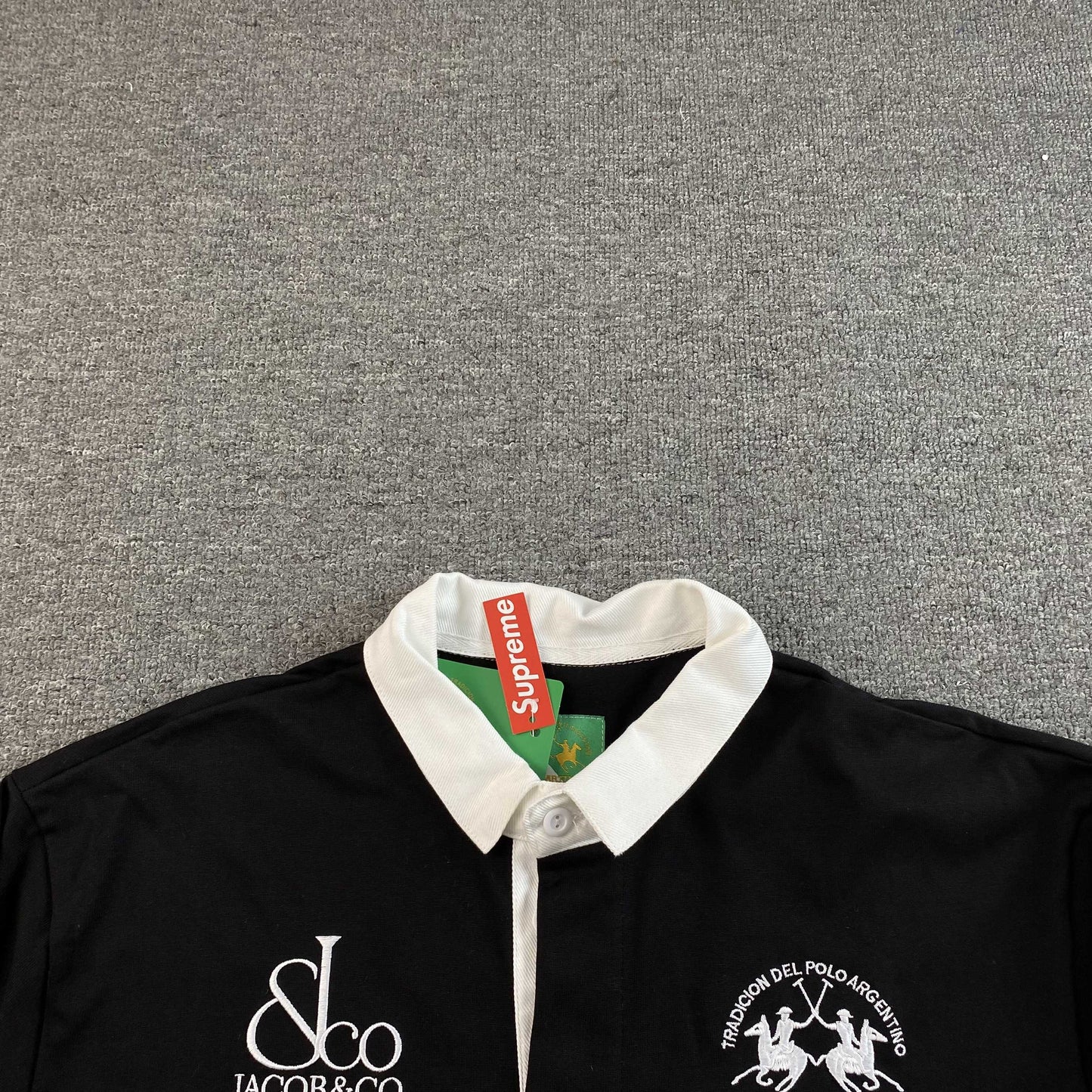 Remera Supreme La Martina Rugby Negra