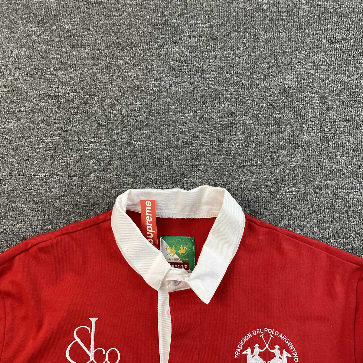 Remera Supreme La Martina Rugby Roja