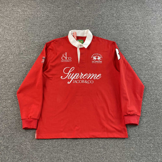 Remera Supreme La Martina Rugby Roja