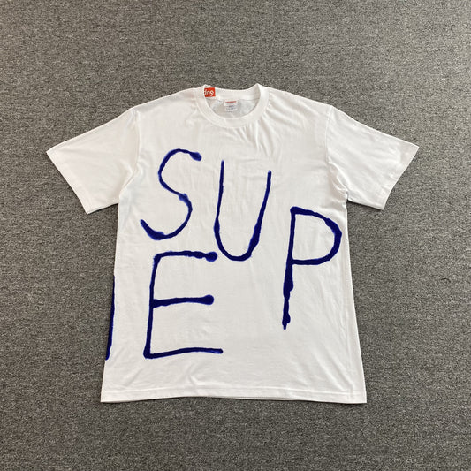 Remera Supreme Painted Blanca