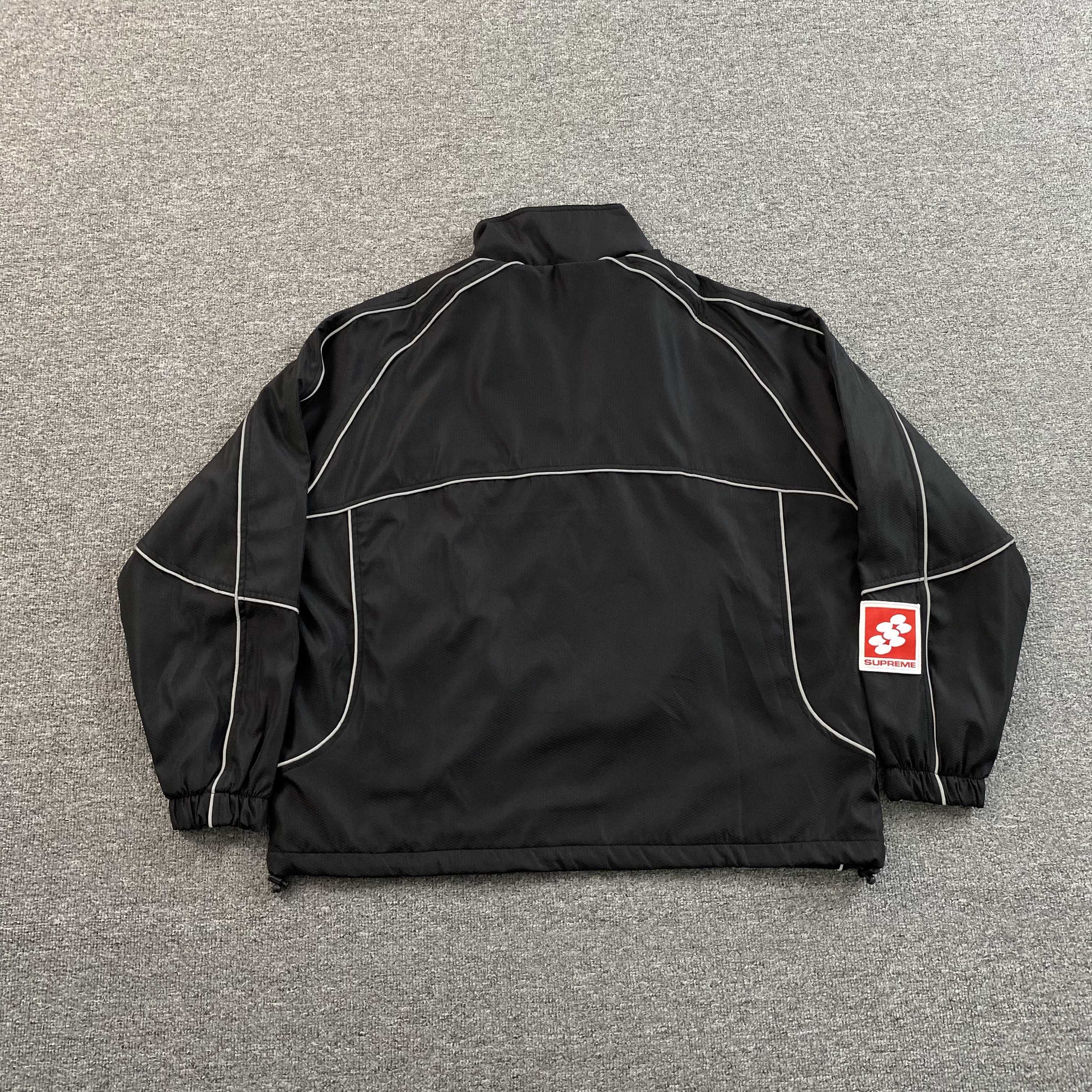 Supreme Reflective Piping Pullover Black Supreme Reflective Piping