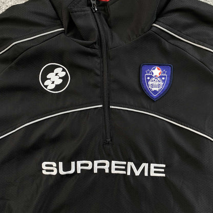 Campera Supreme Reflective Piping Pullover Negra