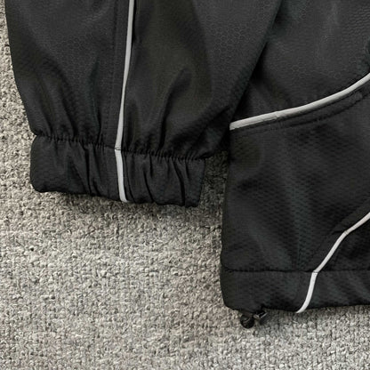 Campera Supreme Reflective Piping Pullover Negra