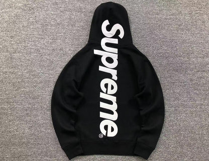 Buzo Supreme Satin Appliqué Negro
