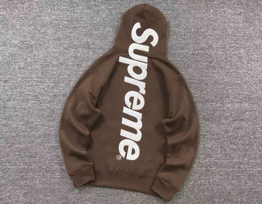 Buzo Supreme Satin Appliqué Marrón