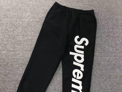 Pantalón Supreme Satin Appliqué Negro